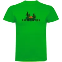 Kruskis Happy Camping Kortarmet T-skjorte