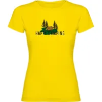 Kruskis Happy Camping Kortarmet T-skjorte