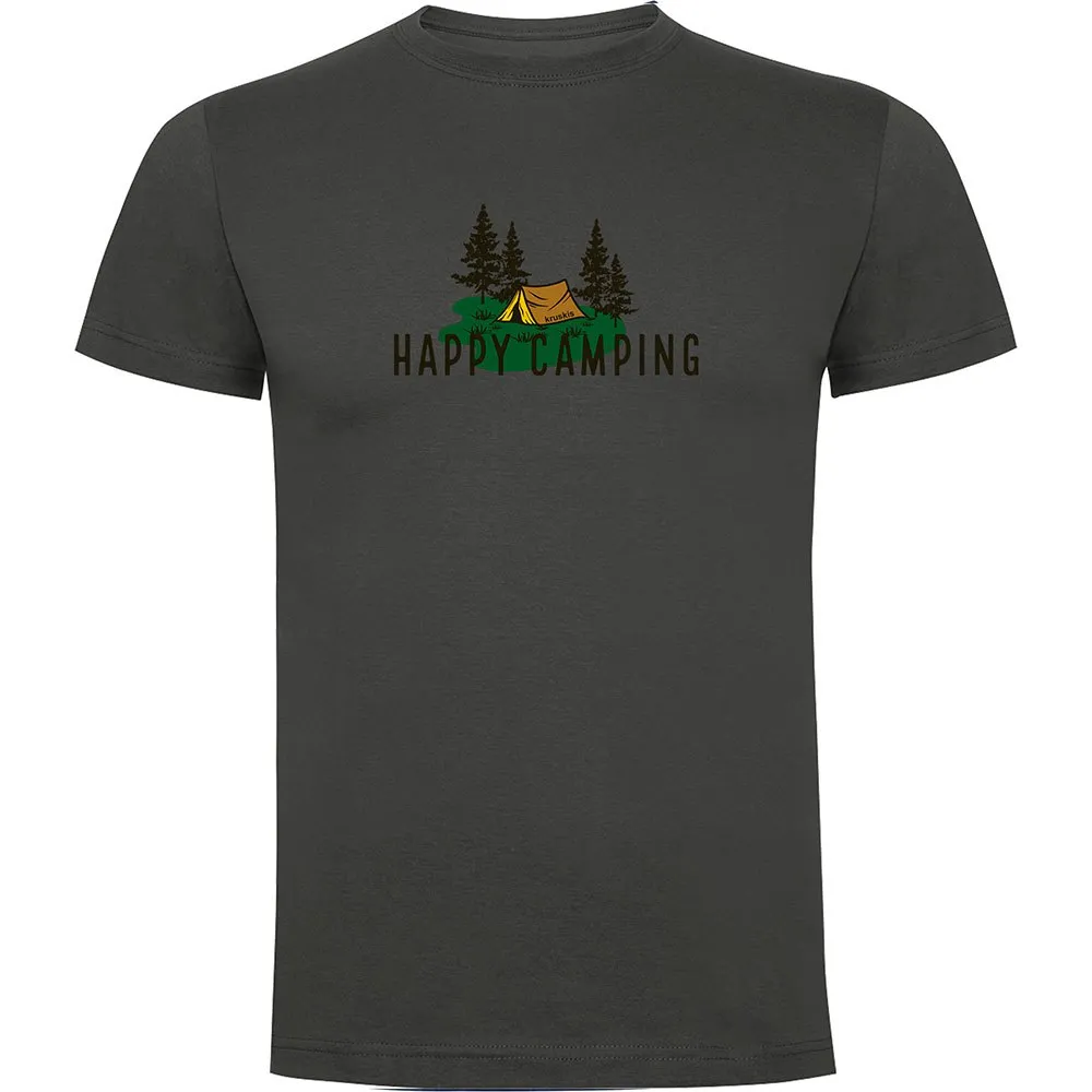 Kruskis Happy Camping Kortarmet T-skjorte