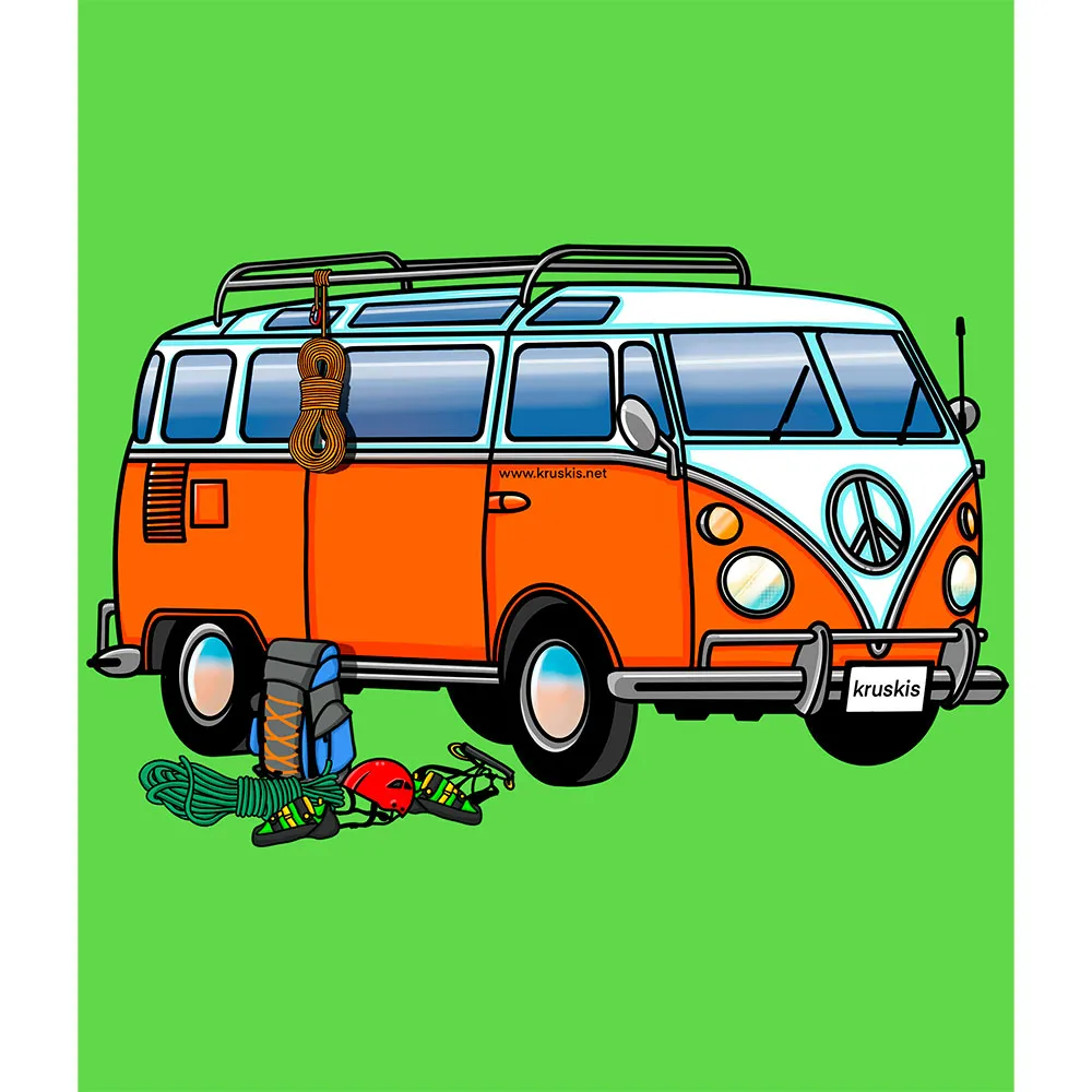 Kruskis Hippie Van Climbing Kortarmet T-skjorte