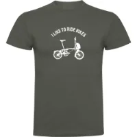 Kruskis I Like To Ride Bikes Kortarmet T-skjorte