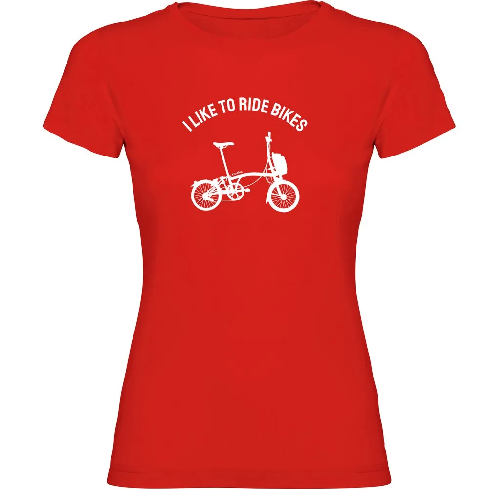 Kruskis I Like To Ride Bikes Kortarmet T-skjorte