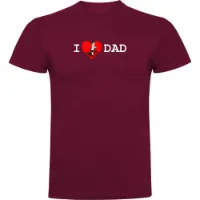 Kruskis I Love Dad Kortarmet T-skjorte