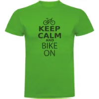 Kruskis Keep Calm And Bike On Kortarmet T-skjorte Kruskis Keep Calm And Bike On Kortarmet T-skjorte