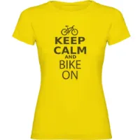 Kruskis Keep Calm And Bike On Kortarmet T-skjorte Kruskis Keep Calm And Bike On Kortarmet T-skjorte