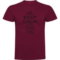 Kruskis Keep Calm And Bike On Kortarmet T-skjorte Kruskis Keep Calm And Bike On Kortarmet T-skjorte