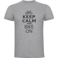 Kruskis Keep Calm And Bike On Kortarmet T-skjorte Kruskis Keep Calm And Bike On Kortarmet T-skjorte