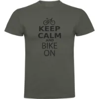 Kruskis Keep Calm And Bike On Kortarmet T-skjorte