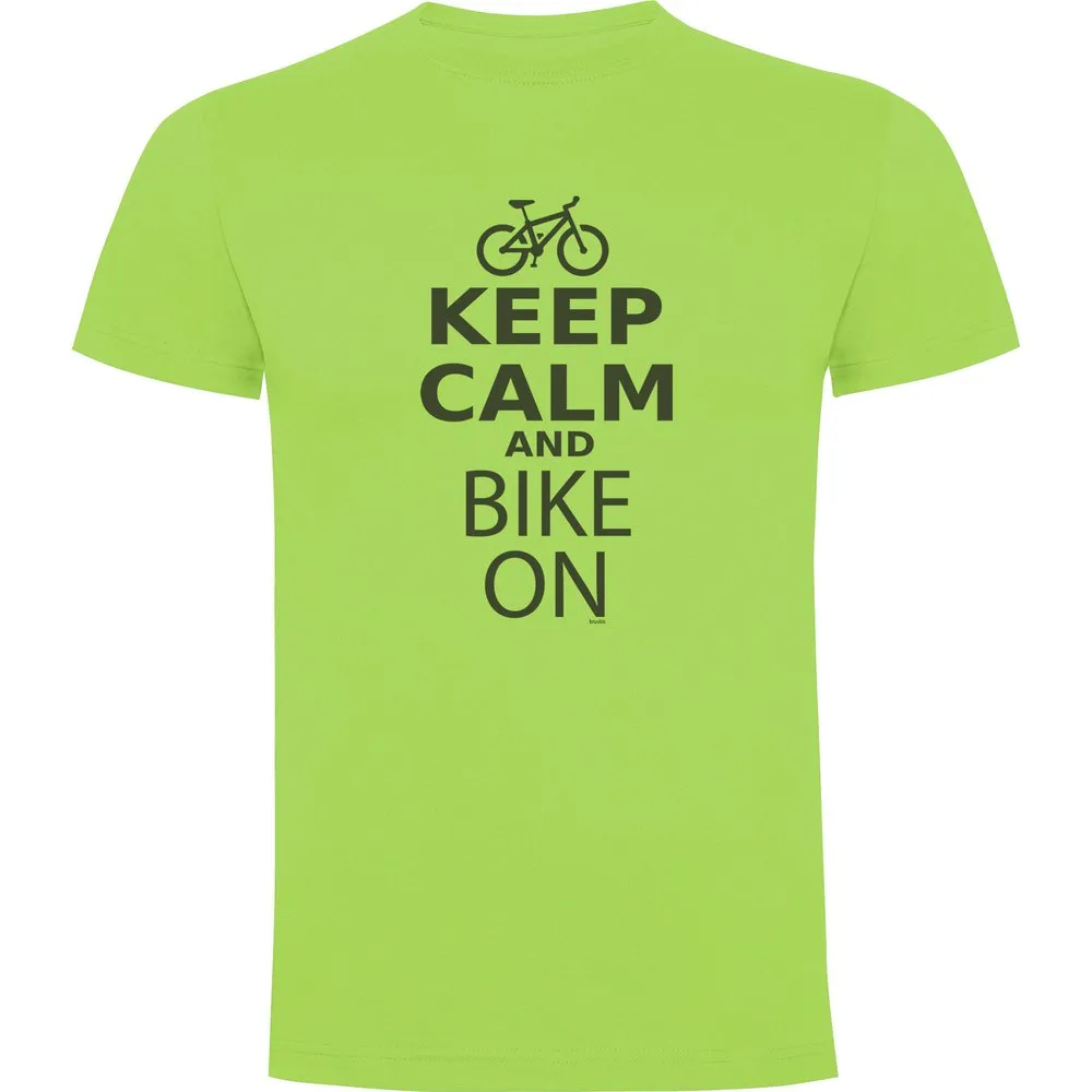 Kruskis Keep Calm And Bike On Kortarmet T-skjorte Kruskis Keep Calm And Bike On Kortarmet T-skjorte