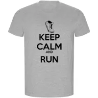 Kruskis Keep Calm And Run Eco Kortarmet T-skjorte male Kruskis Keep Calm And Run Eco Kortarmet T-skjorte male