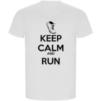 Kruskis Keep Calm And Run Eco Kortarmet T-skjorte male
