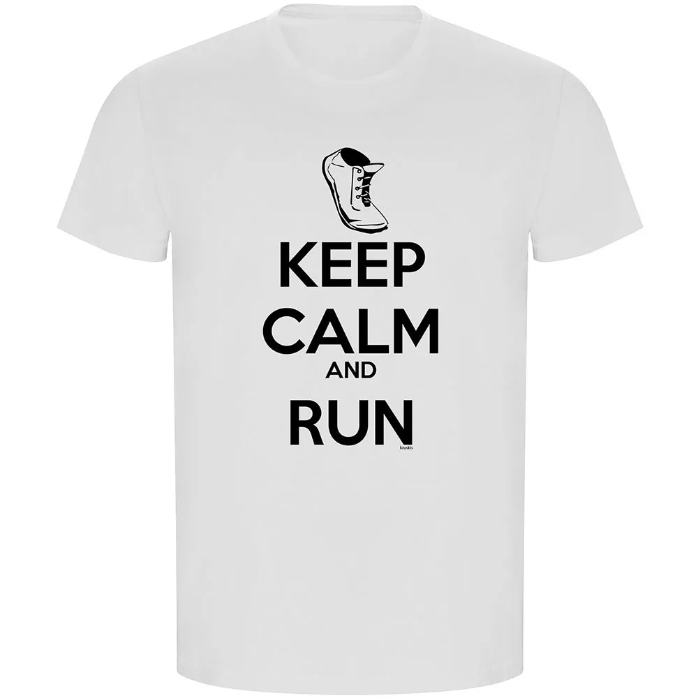 Kruskis Keep Calm And Run Eco Kortarmet T-skjorte male