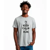 Kruskis Keep Calm And Run Eco Kortarmet T-skjorte Mann
