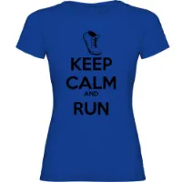 Kruskis Keep Calm And Run Kortarmet T-skjorte male