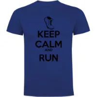 Kruskis Keep Calm And Run Kortarmet T-skjorte male