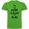 Kruskis Keep Calm And Run Kortarmet T-skjorte male