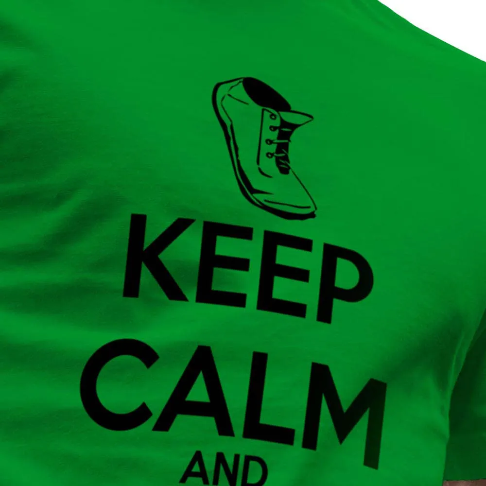 Kruskis Keep Calm And Run Kortarmet T-skjorte male