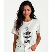 Kruskis Keep Calm And Run Kortarmet T-skjorte Mann