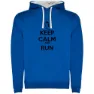 Royal blue / white