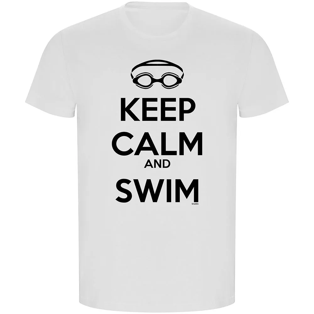 Kruskis Keep Calm And Swim Eco Kortarmet T-skjorte male