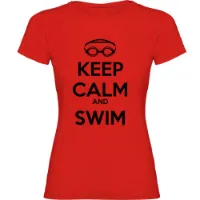 Kruskis Keep Calm And Swim Kortarmet T-skjorte Kruskis Keep Calm And Swim Kortarmet T-skjorte