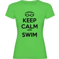 Kruskis Keep Calm And Swim Kortarmet T-skjorte male Kruskis Keep Calm And Swim Kortarmet T-skjorte male