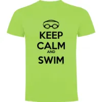 Kruskis Keep Calm And Swim Kortarmet T-skjorte male
