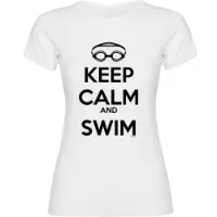 Kruskis Keep Calm And Swim Kortarmet T-skjorte male Kruskis Keep Calm And Swim Kortarmet T-skjorte male