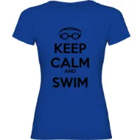 Kruskis Keep Calm And Swim Kortarmet T-skjorte male