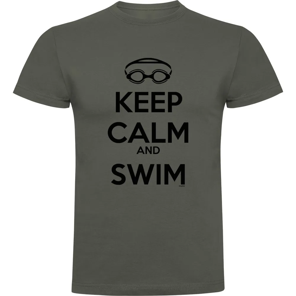 Kruskis Keep Calm And Swim Kortarmet T-skjorte male Kruskis Keep Calm And Swim Kortarmet T-skjorte male