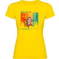 Kruskis Keep Calm Sloth Kortarmet T-skjorte Kruskis Keep Calm Sloth Kortarmet T-skjorte