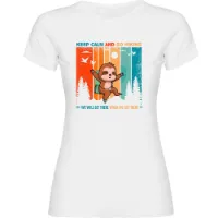 Kruskis Keep Calm Sloth Kortarmet T-skjorte Kruskis Keep Calm Sloth Kortarmet T-skjorte