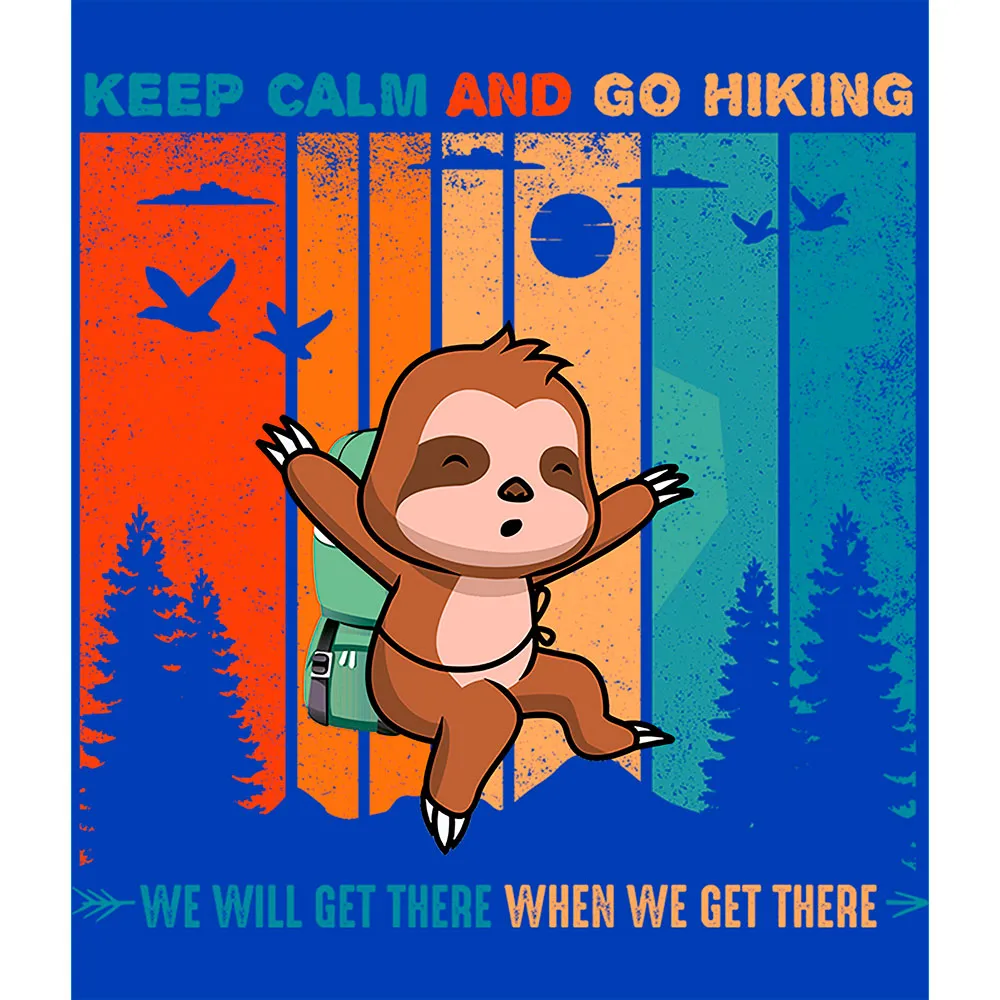 Kruskis Keep Calm Sloth Kortarmet T-skjorte
