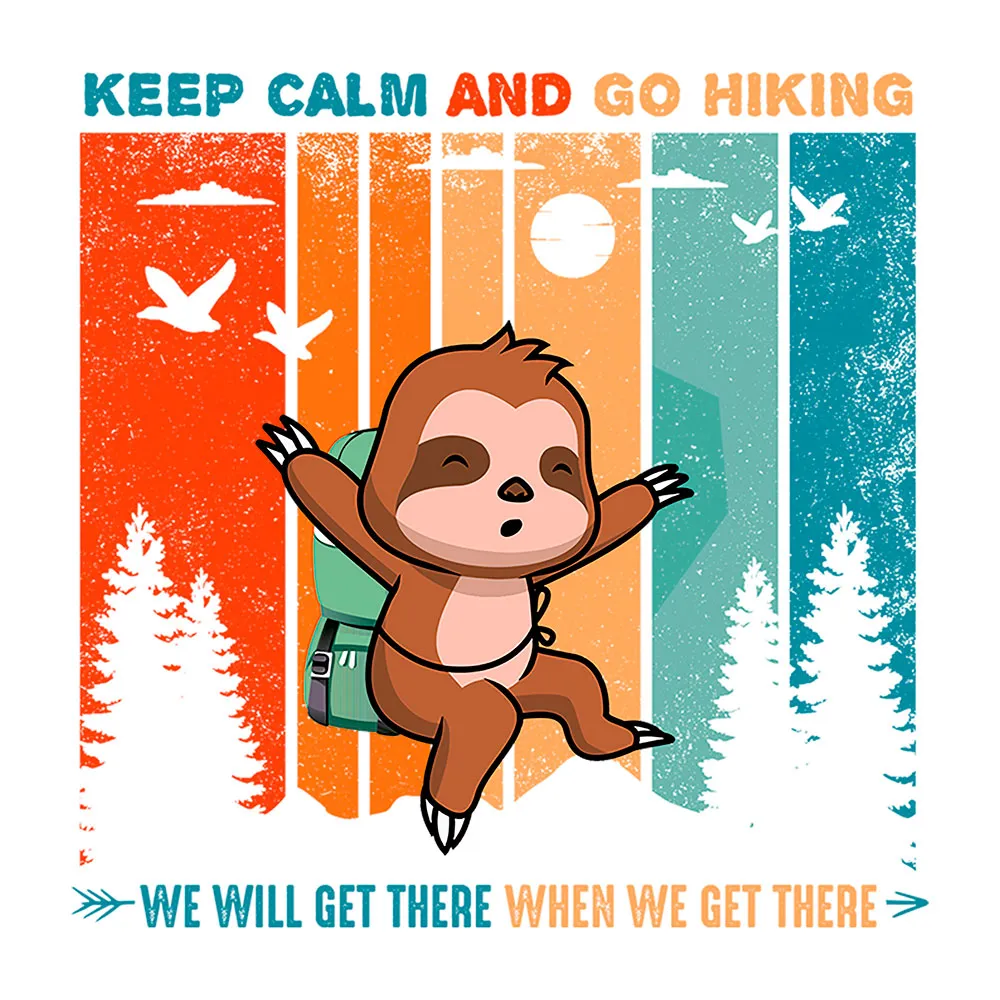 Kruskis Keep Calm Sloth Kortarmet T-skjorte