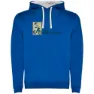 Royal blue / white