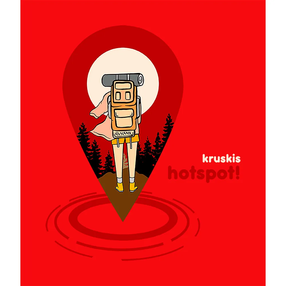 Kruskis Map Hotspot Kortarmet T-skjorte