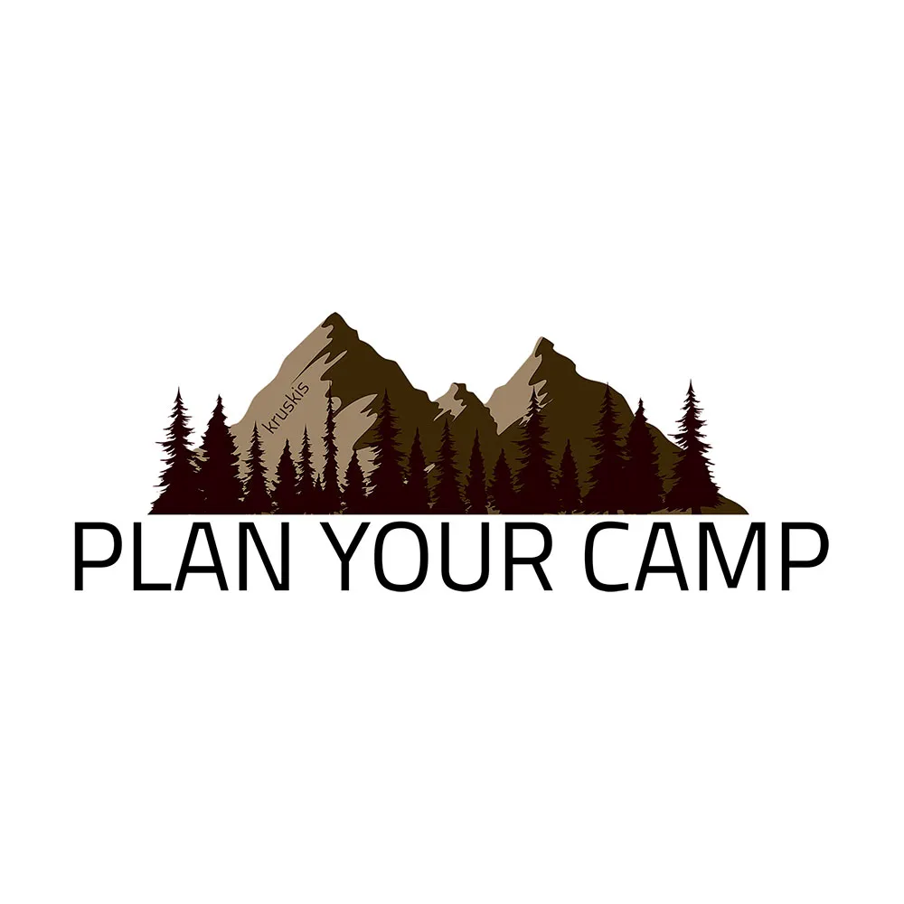 Kruskis Plan Your Camp Kortarmet T-skjorte