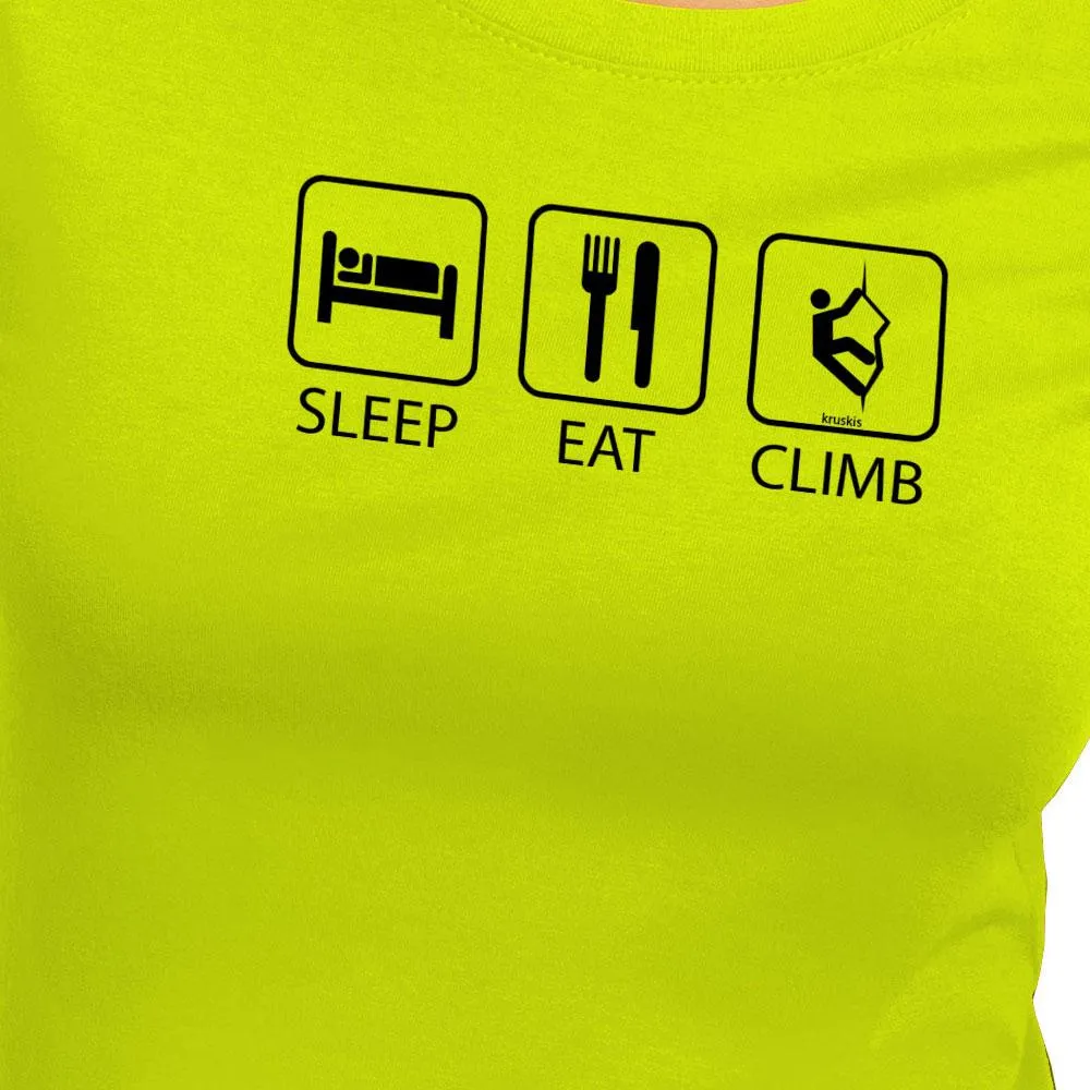 Kruskis Sleep Eat And Climb Kortarmet T-skjorte