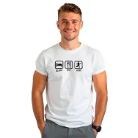 Kruskis Sleep Eat And Run Eco Kortarmet T-skjorte Mann