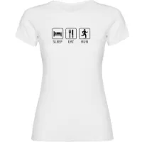 Kruskis Sleep Eat And Run Kortarmet T-skjorte female Kruskis Sleep Eat And Run Kortarmet T-skjorte female