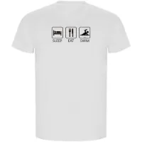 Kruskis Sleep Eat And Swim Eco Kortarmet T-skjorte male Kruskis Sleep Eat And Swim Eco Kortarmet T-skjorte male
