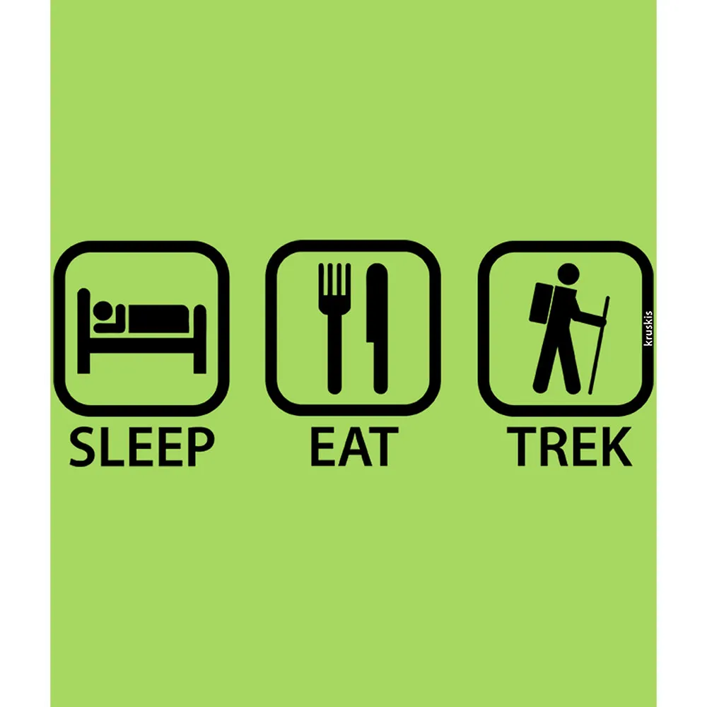 Kruskis Sleep Eat And Trek Kortarmet T-skjorte