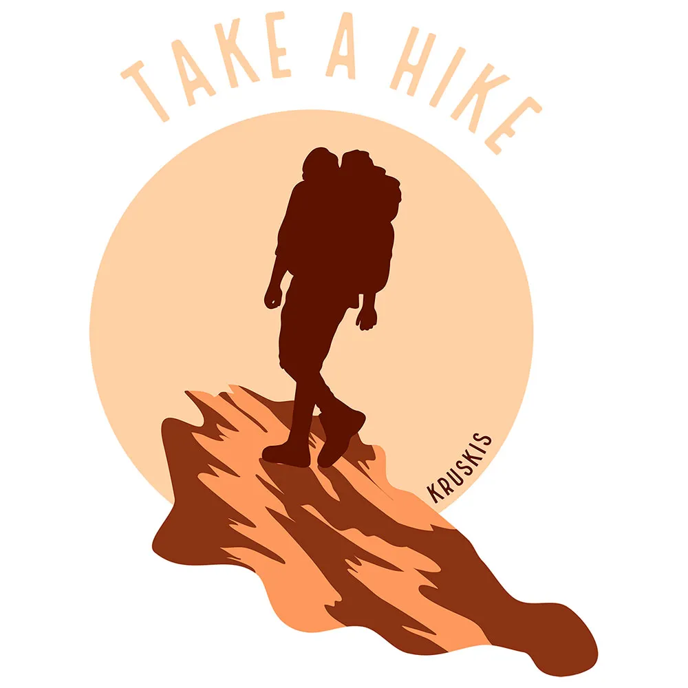 Kruskis Take A Hike Eco Kortarmet T-skjorte