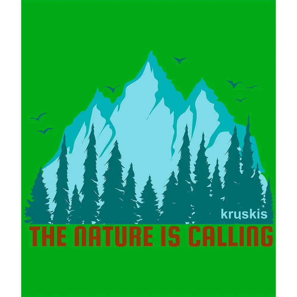 Kruskis The Nature Is Calling Kortarmet T-skjorte