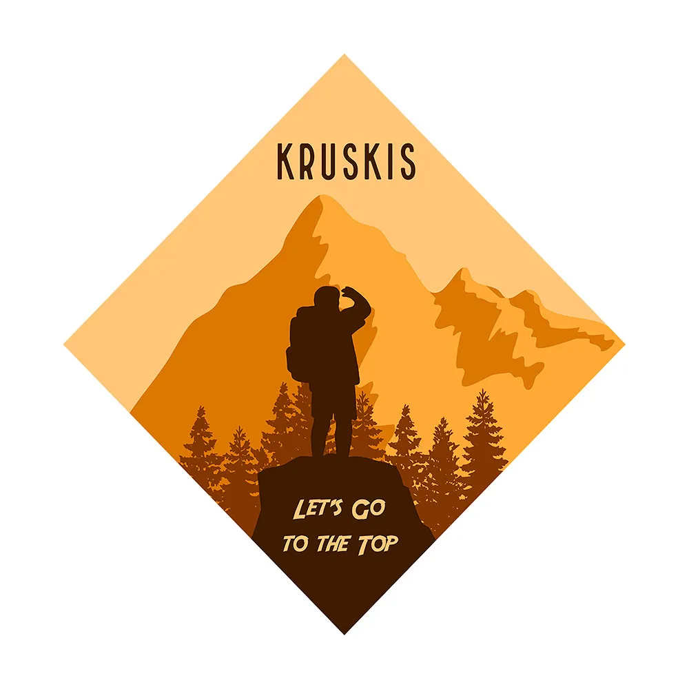 Kruskis Top Of The Mountain Kortarmet T-skjorte