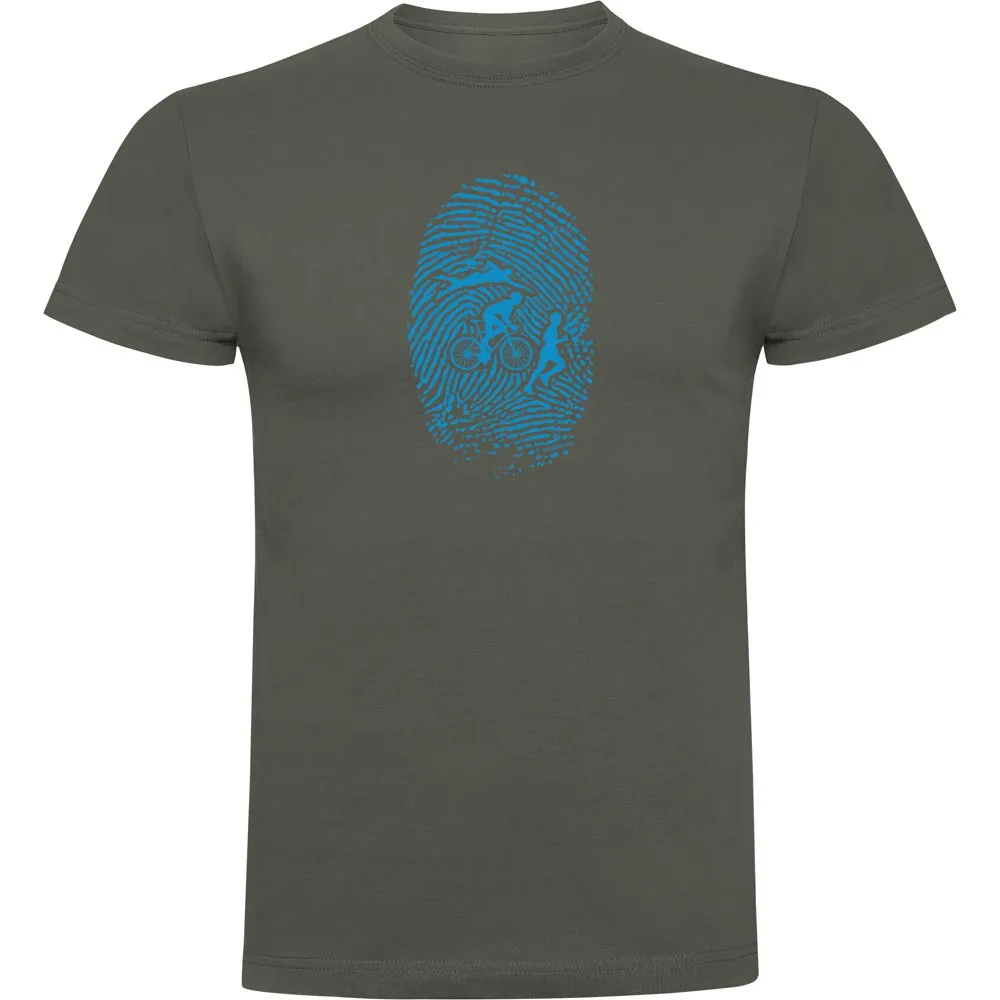 Kruskis Triathlon Fingerprint Kortarmet T-skjorte male