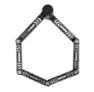 Kryptonite 685, 6mmx85cm Foldbar Sykkellås, Black, 5 x 850mm