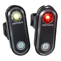 Kryptonite Avenue F-65+avenue R-30 Sykkellyktesett