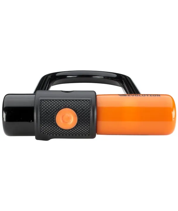 Kryptonite Evolution Lite Mini-6, Bøylelås, Black / orange, 11 x 70 x 152mm