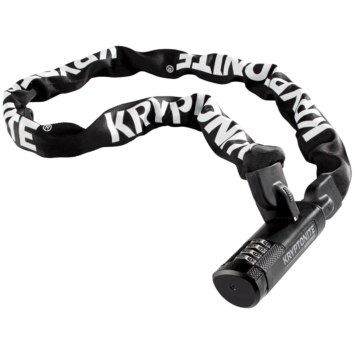 Kryptonite Keeper 712 Sykkellås, Black, 7 x 1200mm